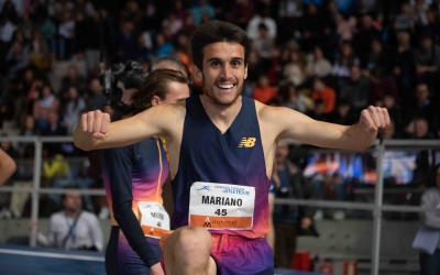 Mariano Garcia, fent la seva tradicional 'moto' | Roger Benet